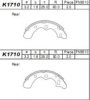 ASIMCO K1710 Brake Shoe Set